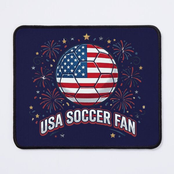 Item preview, USA Soccer Fan Patriotic Fireworks Championship 2026 designed and sold by Basma Designs | Funny Shirts, Stickers & Mugs.