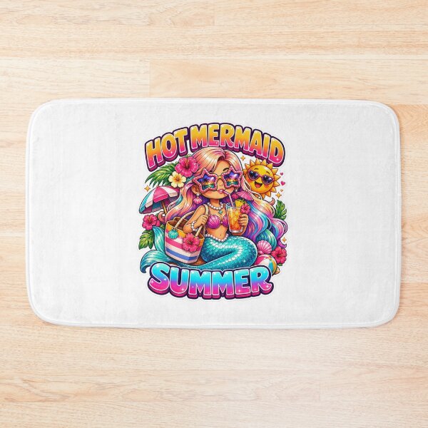 Item preview, Hot Mermaid Summer T-Shirt & Sticker – Retro Beach Mermaidcore Gift for Coastal Girls, Vacation Lovers & Summer Aesthetic Fans designed and sold by GemBob Creations.