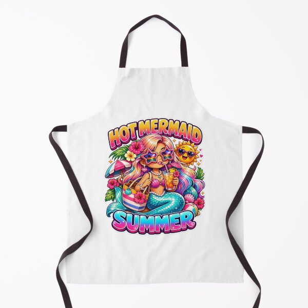 Item preview, Hot Mermaid Summer T-Shirt & Sticker – Retro Beach Mermaidcore Gift for Coastal Girls, Vacation Lovers & Summer Aesthetic Fans designed and sold by GemBob Creations.