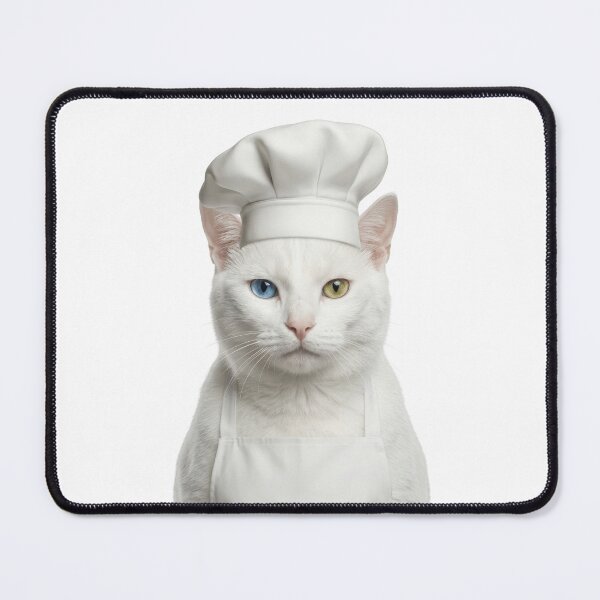 Item preview, Funny Khao Manee Cat Chef Realistic Animal Cooking Humor Art designed and sold by LazyOwlStore.