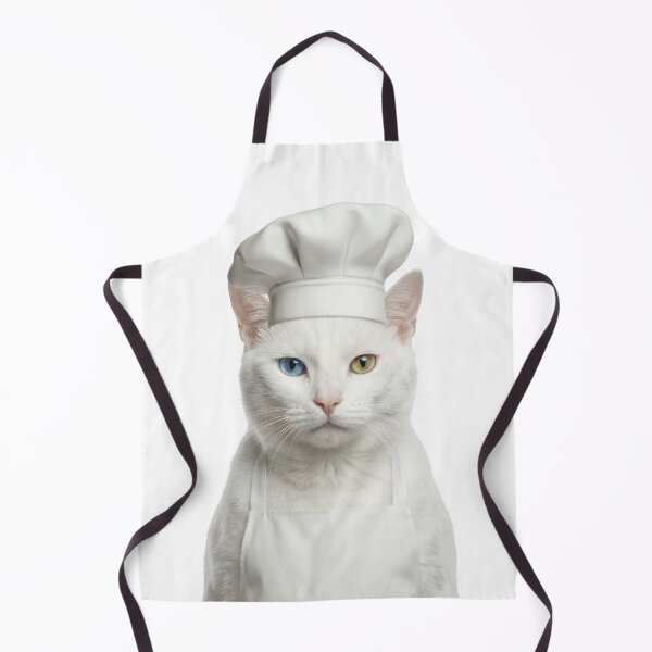 Item preview, Funny Khao Manee Cat Chef Realistic Animal Cooking Humor Art designed and sold by LazyOwlStore.