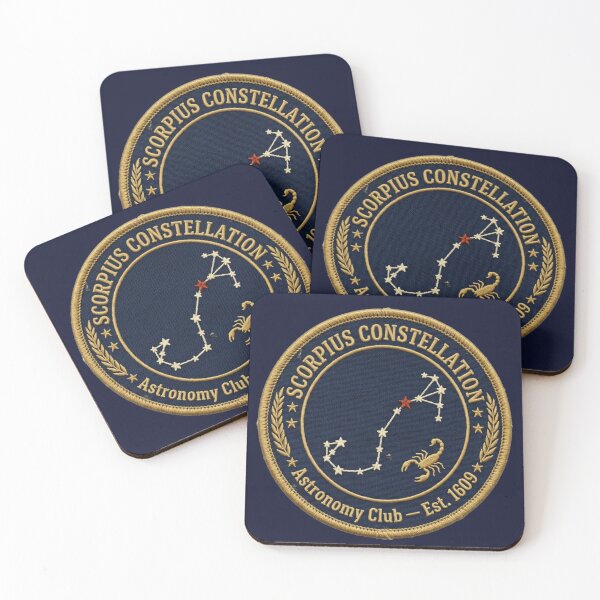 Item preview, Scorpius Constellation Vintage Astronomy Badge Patch designed and sold by CalmCapy Co.