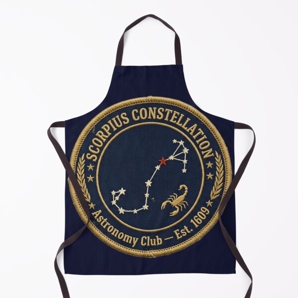 Item preview, Scorpius Constellation Vintage Astronomy Badge Patch designed and sold by CalmCapy Co.