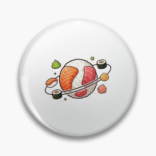 Item preview, Cute Sushi Planet Food Art designed and sold by Spontane Minds.