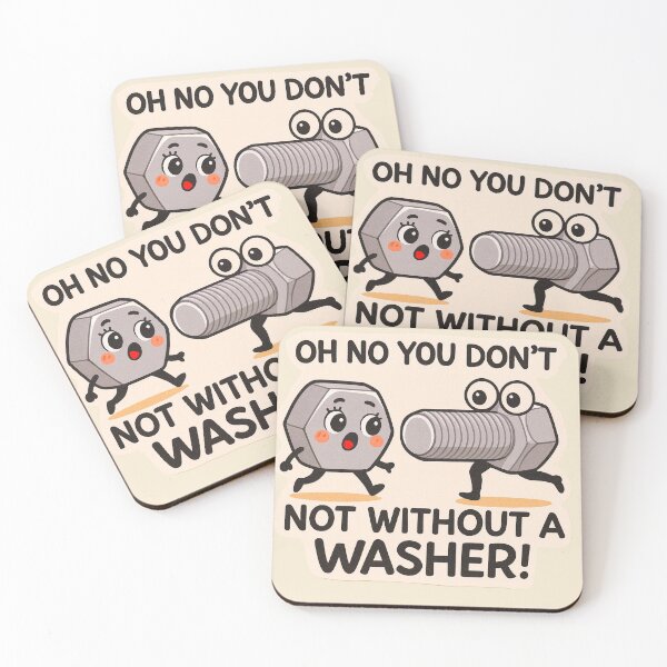 Item preview, ✨ Oh No You Don’t – Not Without a Washer! designed and sold by WheelieGdArt.