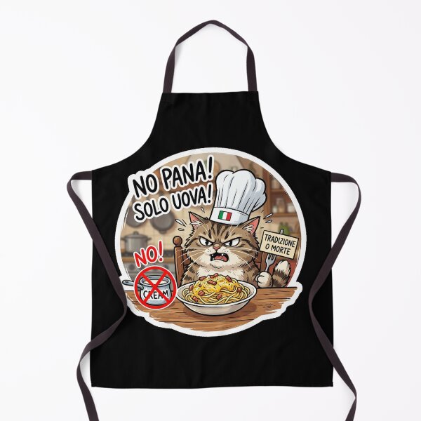 Item preview, Tradizione O Morte! No Cream In Carbonara Cat Chef designed and sold by Cat Meme Fund.