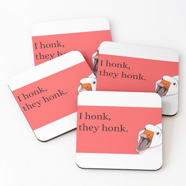 Item preview, “I Honk, They Honk” Yelling Goose v.1 Red designed and sold by HipGrandma.