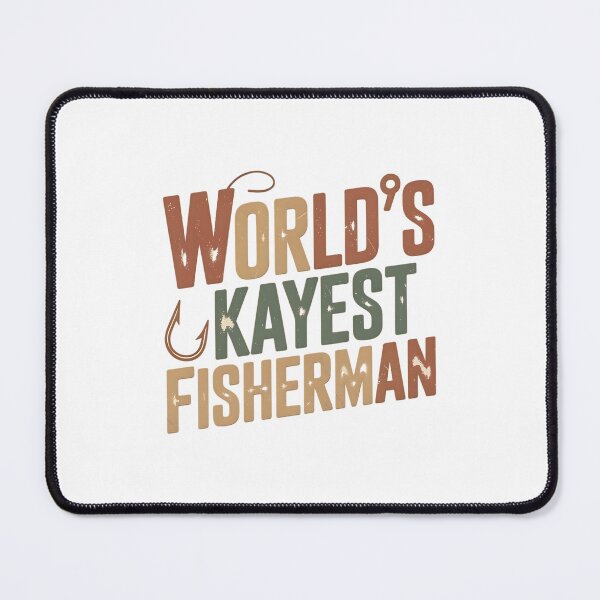 Item preview, World's Kayest Fisherman Funny Fishing Design designed and sold by Silent Watch Threads..