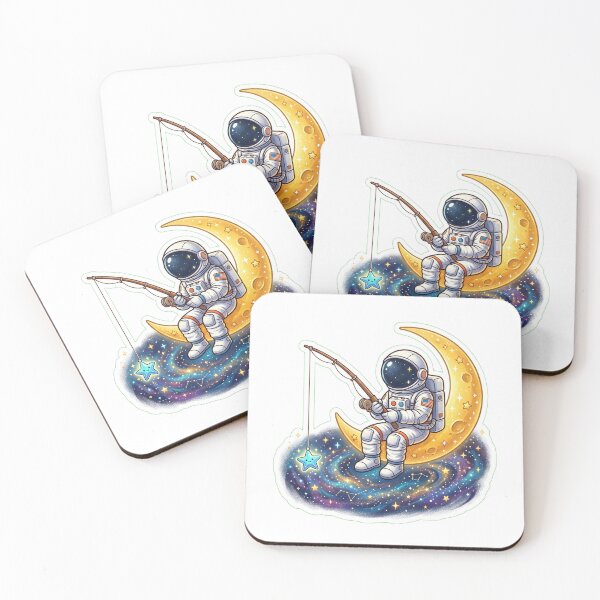 Item preview, Astronaut Fishing on Moon designed and sold by YNAMREG.