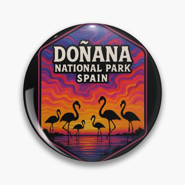 Item preview, Donana National Park Spain Flamingos Trippy designed and sold by TomFrontierArt.