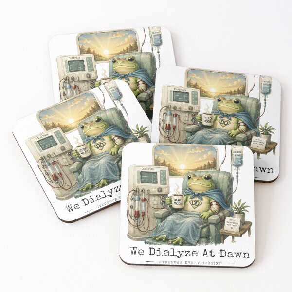 Item preview, We Dialyze At Dawn Funny Dialysis Warrior Nurse Frog Humor  designed and sold by Bright08.