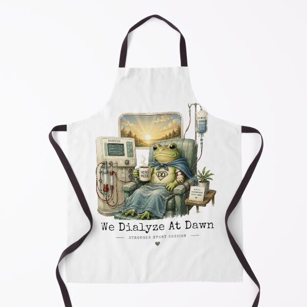 Item preview, We Dialyze At Dawn Funny Dialysis Warrior Nurse Frog Humor designed and sold by Bright08.