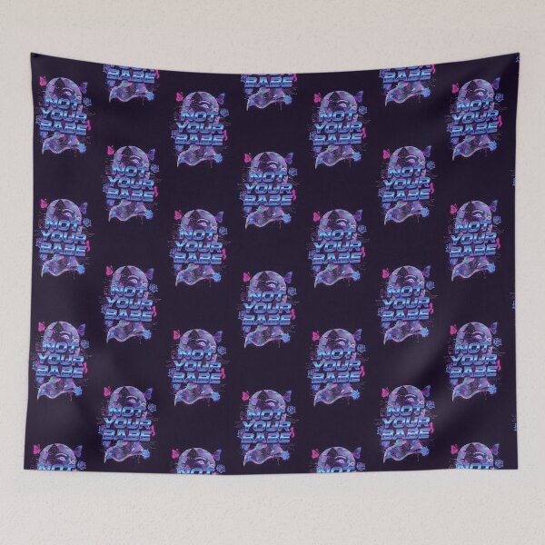 Item preview, Not Your Babe Neon Art designed and sold by HappyOops.