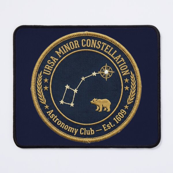 Item preview, Ursa Minor Polaris Vintage Astronomy Badge Patch designed and sold by CalmCapy Co.