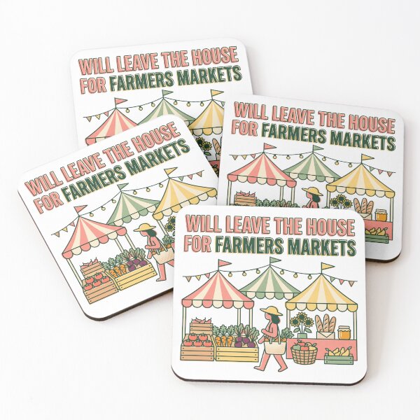 Item preview, Will Leave The House For Farmers Markets Retro designed and sold by Seeding Serendipity.