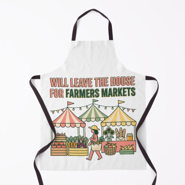 Item preview, Will Leave The House For Farmers Markets Retro designed and sold by Seeding Serendipity.