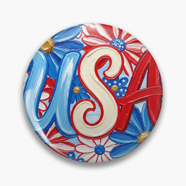 Item preview, Vibrant USA Red White and Blue Flowers designed and sold by Articora.