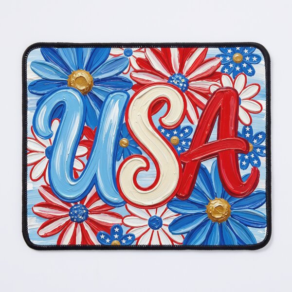 Item preview, Vibrant USA Red White and Blue Flowers designed and sold by Articora.