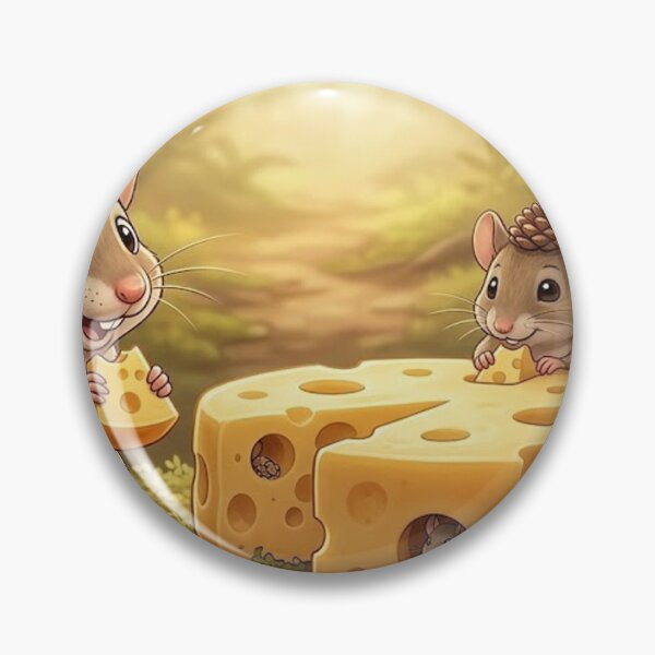 Item preview, * Whimsical Woodland Mouse Picnic Illustration – Cute Forest Friends Eating Cheese designed and sold by AirCrayons27.