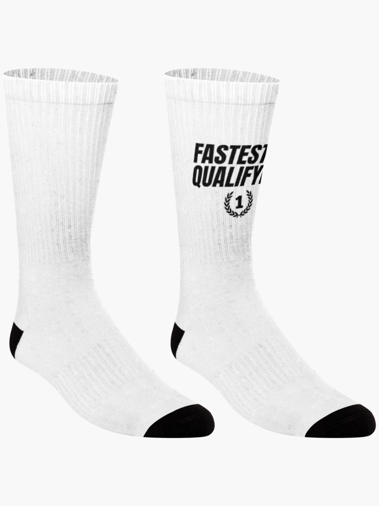 Thumbnail 3 of 5, Socks, Fastest in Qualifying - Sim Racing designed and sold by GarageGraphics.