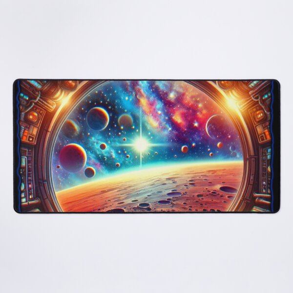 Item preview, Spaceship Cockpit Cosmic Planet View Sci-Fi Art designed and sold by PlanetEye Designs.