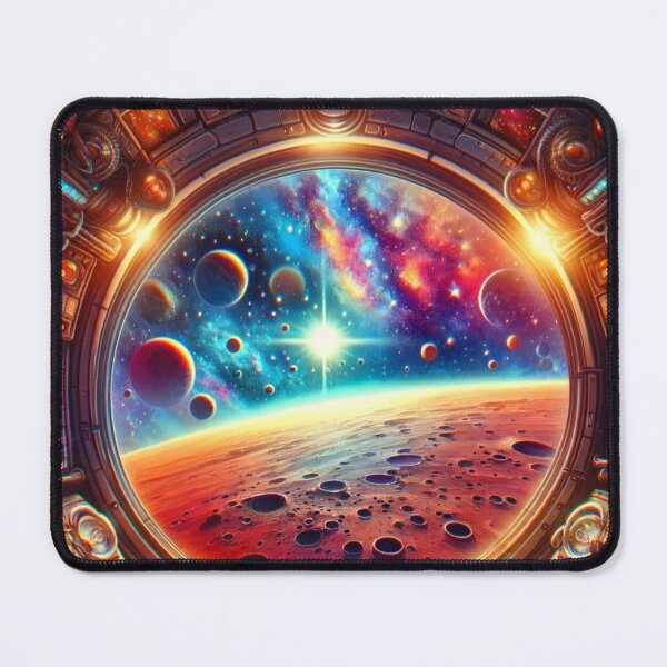 Item preview, Spaceship Cockpit Cosmic Planet View Sci-Fi Art designed and sold by PlanetEye Designs.