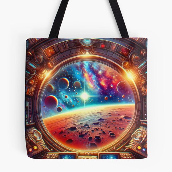 Item preview, Spaceship Cockpit Cosmic Planet View Sci-Fi Art designed and sold by PlanetEye Designs.