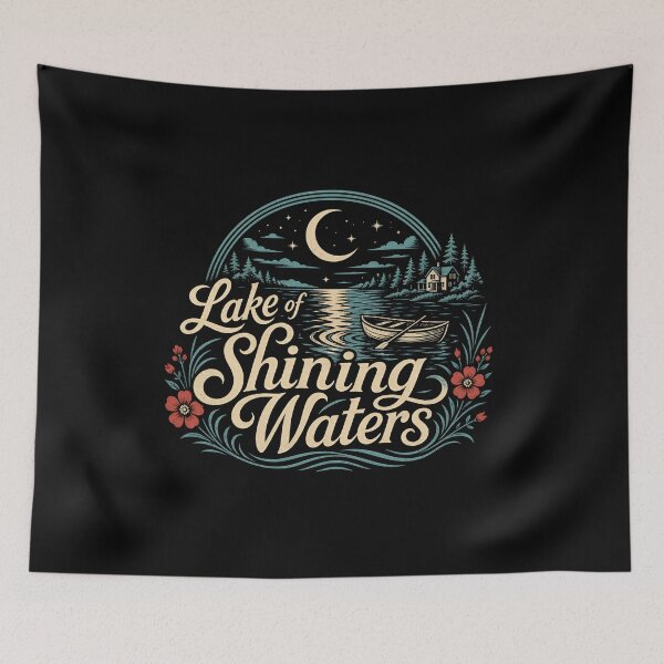 Item preview, Lake of Shining Waters Anne of Green Gables Starry Night Art designed and sold by Fenay Designs.