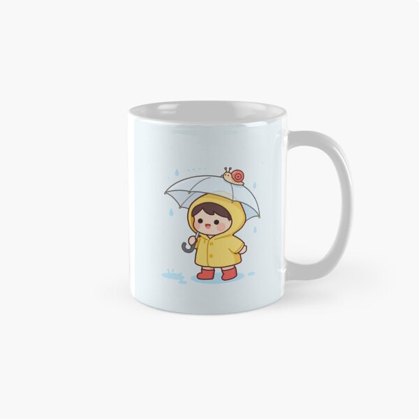 Item preview, Little Raincoat Girl with Snail Umbrella designed and sold by Webinath.