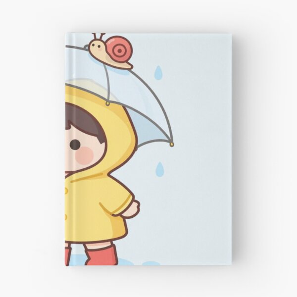 Item preview, Little Raincoat Girl with Snail Umbrella designed and sold by Webinath.
