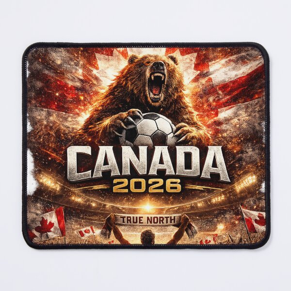 Item preview, Canada 2026 Football Fan Design | True North Soccer Supporter Grizzly Bear Graphic designed and sold by Winetastic-Art.