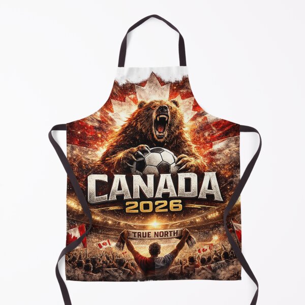 Item preview, Canada 2026 Football Fan Design | True North Soccer Supporter Grizzly Bear Graphic designed and sold by Winetastic-Art.