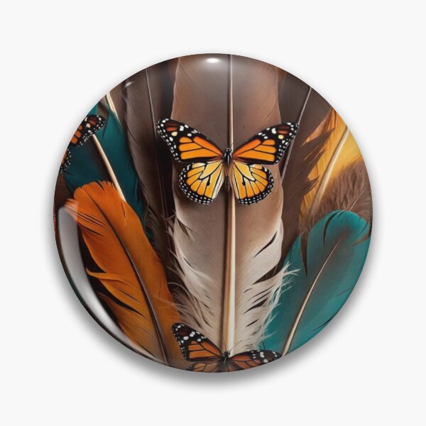 Item preview, Boho Sunflower Butterfly Feather Art | Dreamcatcher Nature Illustration designed and sold by GalleryPeak.