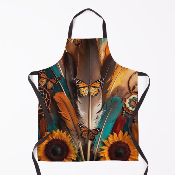 Item preview, Boho Sunflower Butterfly Feather Art | Dreamcatcher Nature Illustration designed and sold by GalleryPeak.