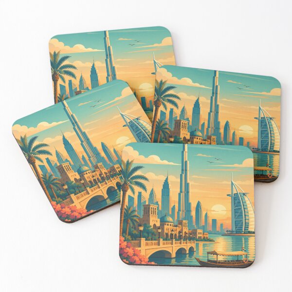 Item preview, Dubai UAE Travel Poster designed and sold by MatthewHeights.