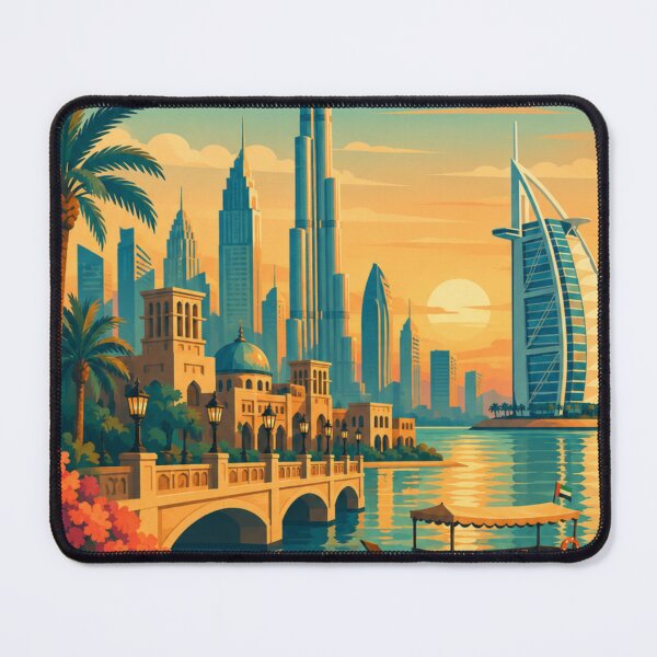 Item preview, Dubai UAE Travel Poster designed and sold by MatthewHeights.