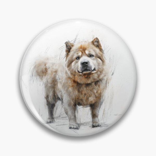 Item preview, Chow Chow Doggie Illustration designed and sold by Roxane Bay.