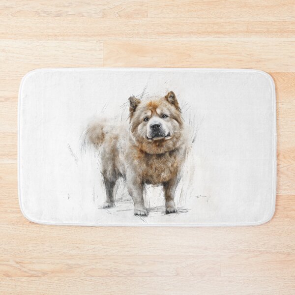 Item preview, Chow Chow Doggie Illustration designed and sold by Roxane Bay.