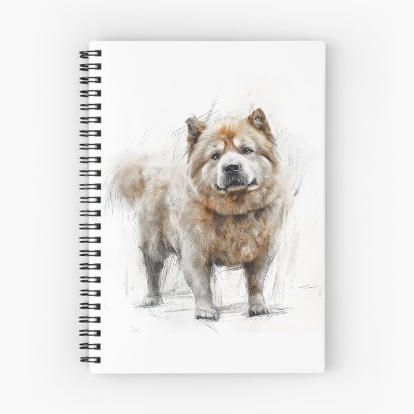 Item preview, Chow Chow Doggie Illustration designed and sold by Roxane Bay.