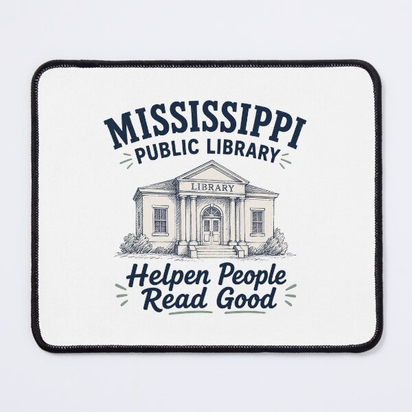 Item preview, Mississippi Public Library designed and sold by Pink Hombre.