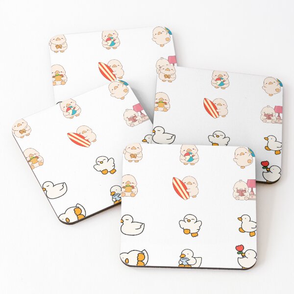 Item preview, Cute Kawaii Duck Summer Vibes Aesthetic Sticker Pack designed and sold by Art IN Pack.