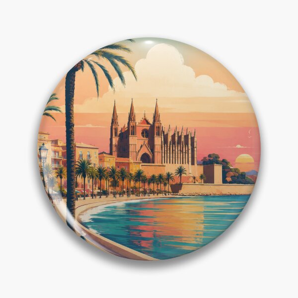 Item preview, Palma de Mallorca Spain Vintage Travel Poster designed and sold by pod24.