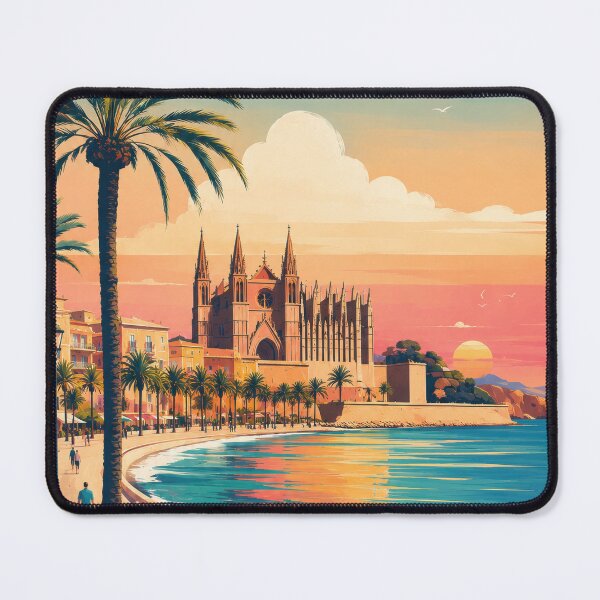 Item preview, Palma de Mallorca Spain Vintage Travel Poster designed and sold by pod24.
