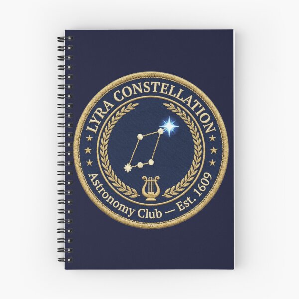 Item preview, Lyra Vega Constellation Vintage Astronomy Badge Patch designed and sold by CalmCapy Co.
