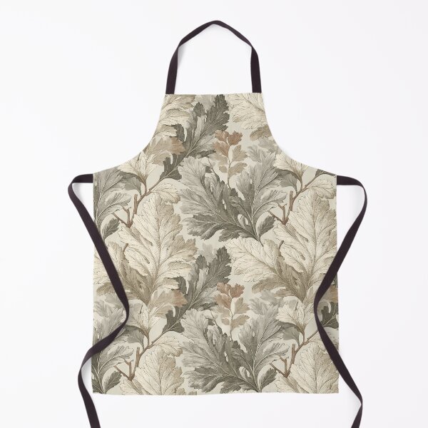 Item preview, Large Leaf Botanical Print – Gray and Ivory Acanthus – Arts and Crafts Art designed and sold by BestVarieties.