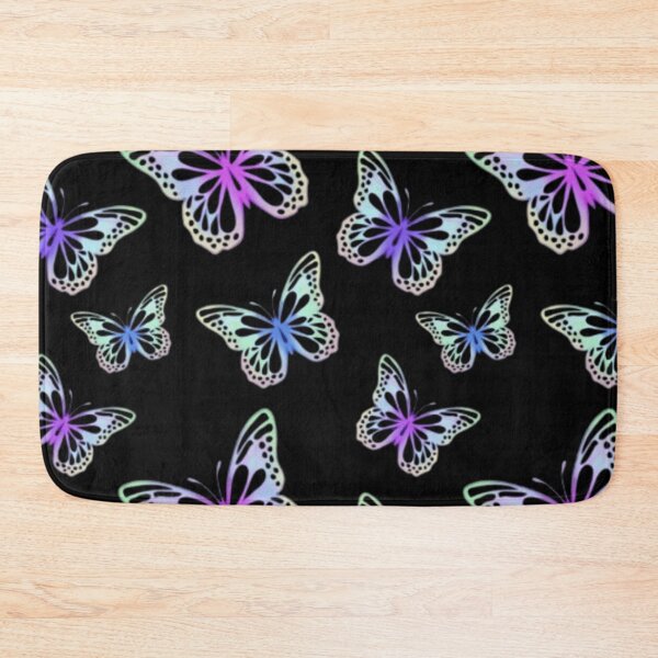 Item preview, Glowing Neon Butterflies Pattern | Modern Digital Art designed and sold by Rawafi Art Studio.