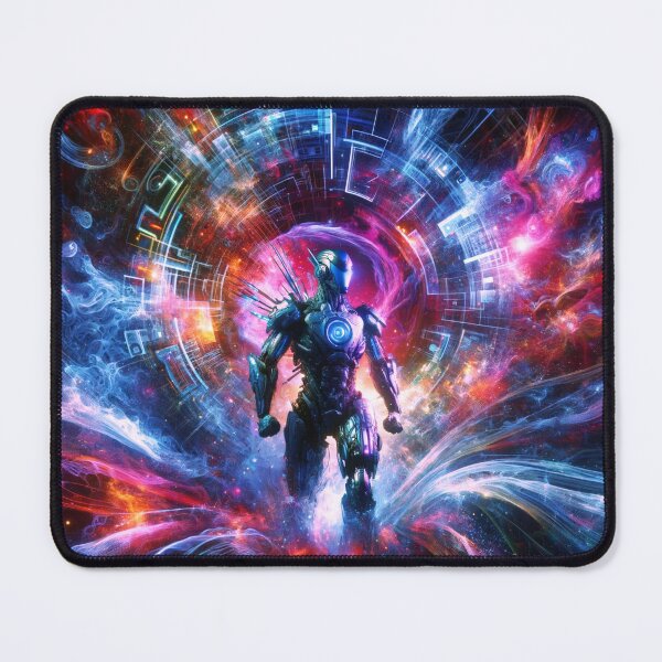 Item preview, Cyberpunk Alien Robot Cosmic Portal Sci-Fi Art designed and sold by PlanetEye Designs.