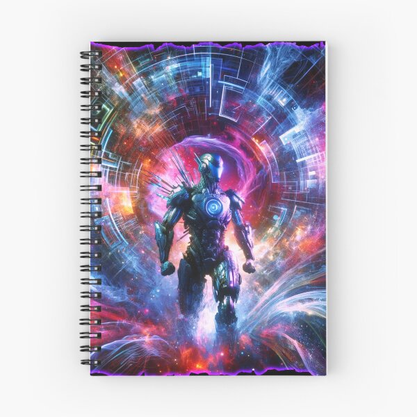 Item preview, Cyberpunk Alien Robot Cosmic Portal Sci-Fi Art designed and sold by PlanetEye Designs.
