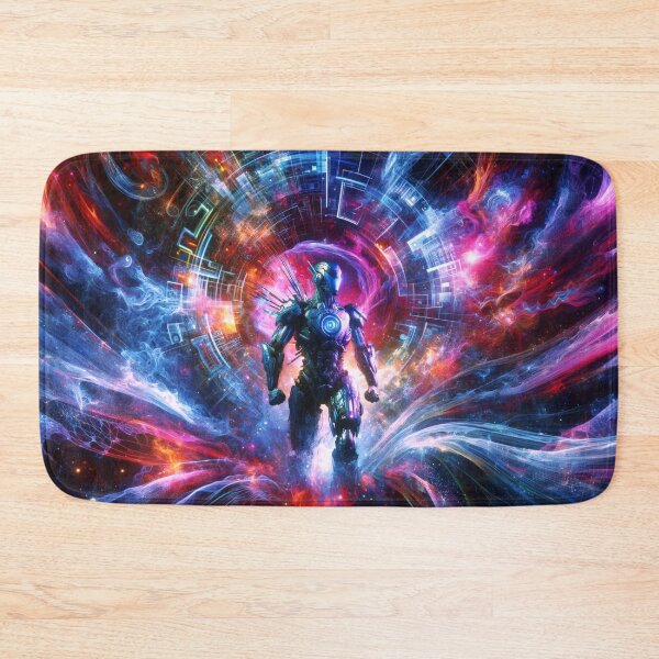 Item preview, Cyberpunk Alien Robot Cosmic Portal Sci-Fi Art designed and sold by PlanetEye Designs.
