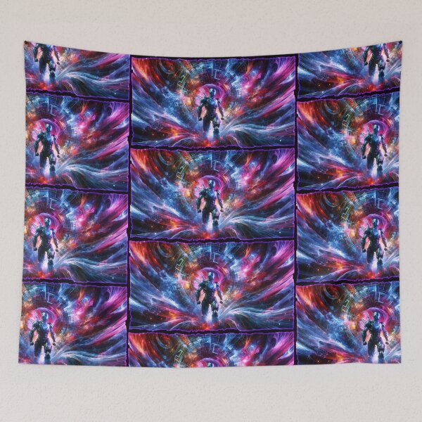 Item preview, Cyberpunk Alien Robot Cosmic Portal Sci-Fi Art designed and sold by PlanetEye Designs.
